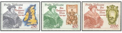 Vatican 1985 - Thomas More (1478-1535), serie neuzata foto