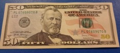100 Dollars (2 &times;50 Dollar) SUA 2017 Serii consecutive UNC PL07609070B/ PL070609071B71B
