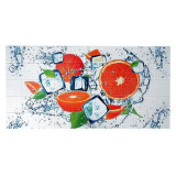 Panou decorativ, PVC, model portocale, alb si portocaliu, 96x48.5 cm GartenVIP DiyLine, Artool