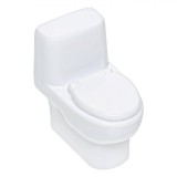 Ascuțitoare Plastic, Formă Vas Toaletă, Alb, Oem