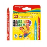 Creioane cerate Keyroad KR971303, 12 culori, blister carton