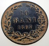 R.179 ROMANIA 10 BANI 1867 W