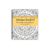 Johanna Basford 12-Month 2024 Coloring Weekly Planner Calendar: A Special Collection of Whimsical Illustrations from Her Best-Selling Books