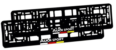 Set 2 suporti numar inmatriculare personalizat- Audi Sport foto