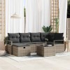 VidaXL Set de canapele pentru grădină 7 pcs Gri 232 x 122 x 85 cm 3359188