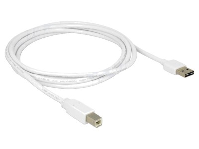 Cablu USB 2.0 USB A bilateral, USB B, 2m foto