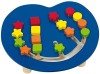 Joc Potriveste Culorile si Formele Goki, Lemn, Multicolor, +1 An, Baieti/Fete, Joc Educativ, Sortator, 18 Piese