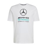 Mercedes AMG Petronas tricou de bărbați Large Logo white F1 Team 2026 - M