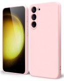 Husa de protectie din Silicon cu Microfibra la interior compatibila Samsung Galaxy A35 5G, Roz Pal, Oem
