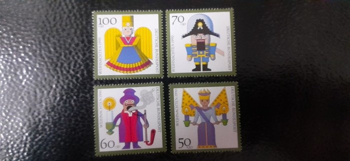 Germania-Craciun 1990-arta,figurine-serie completa -nestampilate MNH(W 2)