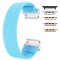 Curea textila elastica, compatibila Apple Watch 9|8|7|6|5|4|3|2|1 Series, 41mm|40mm|38mm, Uranian Blue