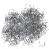 Cumpara ieftin Set 500 capse sudura plastic model S, grosime 0.8 mm, reparatii bara auto si fisuri, otel tungsten, pentru pistol lipit