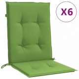 Cumpara ieftin Perne scaun spatar scund 6 buc. melanj verde 100x50x4 cm textil