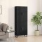 Bufet 2 pcs Stejar negru 69.5 x 34 x 180 cm Lemn compozit
