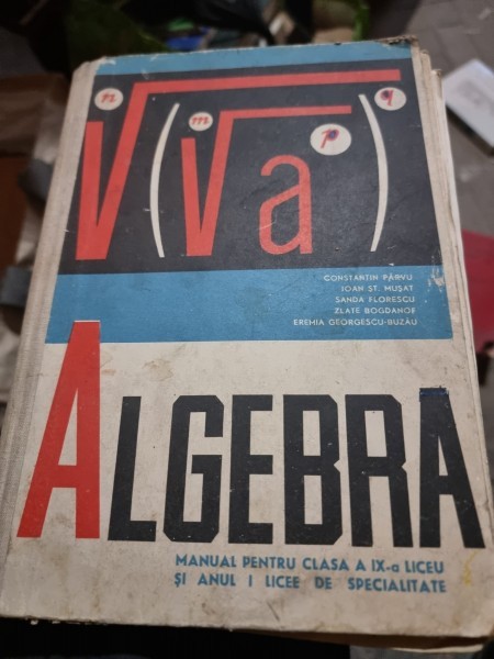 ALGEBRA - CONSTANTIN PARVU