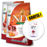 Cumpara ieftin Farmina N&amp;amp;D dog PUMPKIN (GF) puppy medium &amp;amp; maxi, chicken &amp;amp; pomegranate 2x12 kg + Arpalit NEO GRATUIT