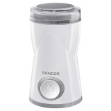 Rasnita de cafea Sencor, 150 W, 50 g, lama inox, Alb