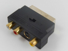 Adapter 3rca-buchse auf scart-stecker, , foto