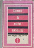 ELEMENTE DE ANALIZA MATEMATICA. MANUAL PENTRU ANUL IV LICEU-CAIUS IACOB-348997