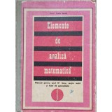 ELEMENTE DE ANALIZA MATEMATICA. MANUAL PENTRU ANUL IV LICEU-CAIUS IACOB-348997