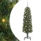 vidaXL Brad de Crăciun artificial Verde 150 cm PVC și oțel și plastic 3394932