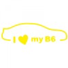 Sticker Volkswagen I Love Passat B6 , Autocolant Personalizat pentru Fanii VW
