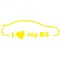 Sticker Volkswagen I Love Passat B6 , Autocolant Personalizat pentru Fanii VW