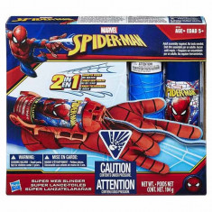 Jucarie Manusa Spiderman Super Web Slinger cu panza 2 in 1 B9764 Hasbro foto