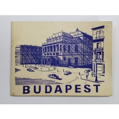 BUDAPEST , MINIALBUM CU FOTOGRAFII , TIP ARMONICA , 1964