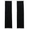 Draperii opace cu carlige, 2 buc., negru, 140x245 cm, catifea