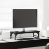 VidaXL Suport pentru monitor Stejar Negru 55 x 23 x 14 cm 882183