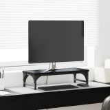 vidaXL Suport pentru monitor Stejar Negru 55 x 23 x 14 cm 882183