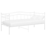 Cumpara ieftin Cadru pat canapea, alb, 90x200 cm, metal