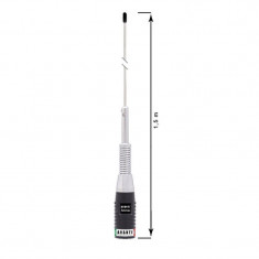 Antena radio CB Avanti Hermes 1.5 m fara magnet foto