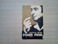 GHEORGHE LIMONA (autograf) - Fluier Final - 1979, 279 p. cu imaginii in text foto