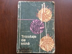 TRICOTAJE DE MANA ANA POPESCU editura tehnica RSR 1966 modele tricotaj tipare foto