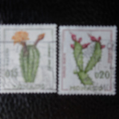 Monaco-Flori de cactus-serie completa-stampilate
