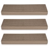 Set 3 x Tabla Zgariat Pisici Navaris, 41x13x3cm, Carton, Maro. Protectie Unghii si Mobilier