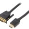 Cablu DVI-D la HDMI 2m, negru