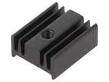 Radiator TO220 negru, aluminiu anodizat
