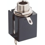 Conector alimentare 6.3 mm sasiu stereo Lumberg