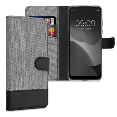 Husa pentru Motorola Moto G Power (2022), Textil, Gri, 57009.22, kwmobile foto