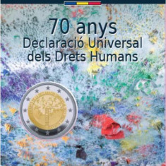 ANDORRA 2018 - 2 Euro comemorativ “Declaratia Drepturilor Omului” BU