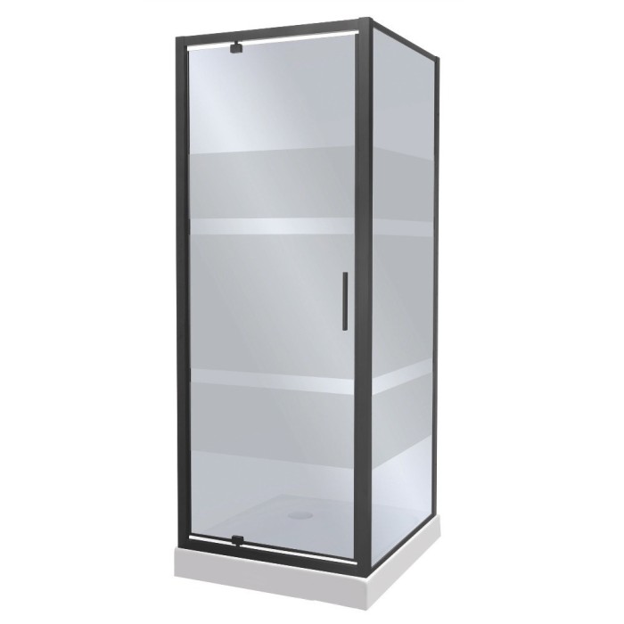 Cabină de duș pătrată Tomar 80x80 cm cu cădiță de duș