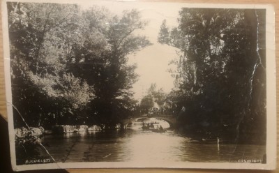Cp 1942 Cismigiu circulata Piatra-Neamt, cenzurat Bucuresti stampila foto