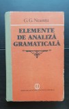 Elemente de analiză gramaticală - G. G. Neamțu