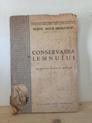 S. I. Vanin, S. N. Gorsin, P. I. Ricacev - Conservarea Lemnului foto