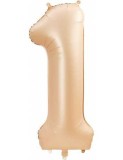 Balon folie cifra 1 blush - 100 cm