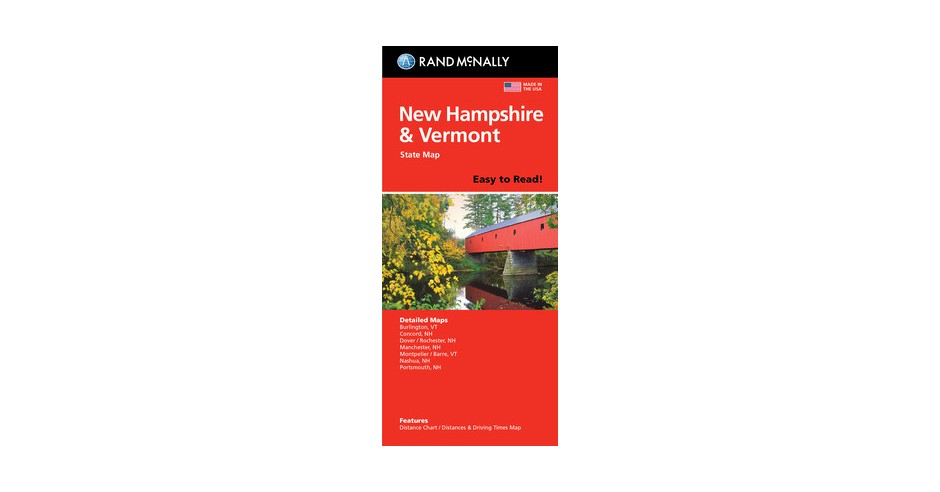 Libro Rand Mcnally Easy To Read Folded Map: New Hampshire, Vermont
