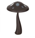 Lampa Led Solara, Design Ciuperca, Plastic, Negru, 27 cm, Oem